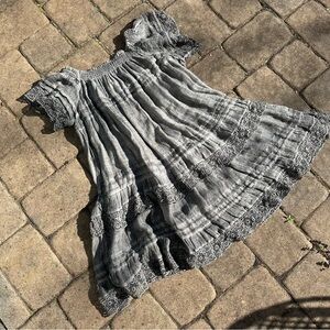 Muche et Muchette Linen Ruffle Dress o/s